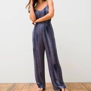 NWT Soma Rayon Challis Bra Blue Jumpsuit Sz XL